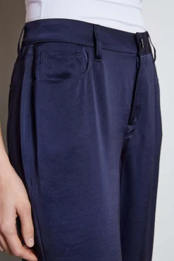 Elie Tahari Bottoms-Washed Satin Fluid Pant