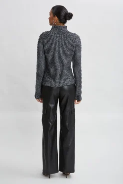 Elie Tahari Tops & Sweaters-Whipstitch Cotton Wool Sweater