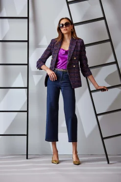 Elie Tahari Bottoms-Wide Leg Jean