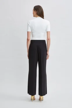 Elie Tahari Bottoms|Suiting-Wide Leg Slit Pant