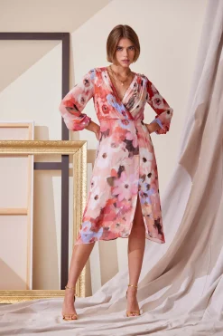 Elie Tahari Dresses & Jumpsuits|Long Sleeve Dresses-Wintergarden Floral Dress